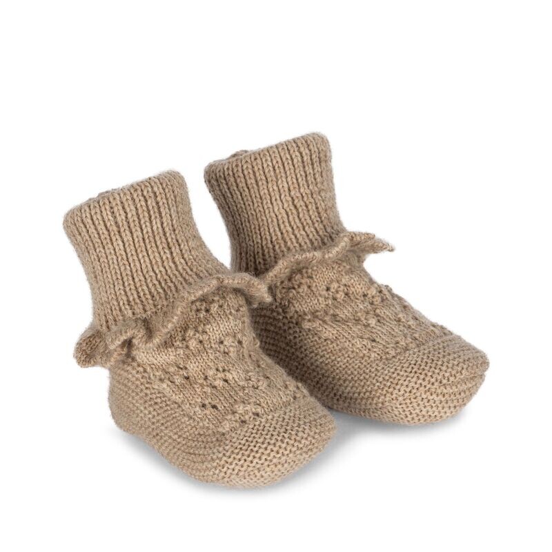 Tomama Knit Pointelle Booties Tomama Knit Pointelle Booties