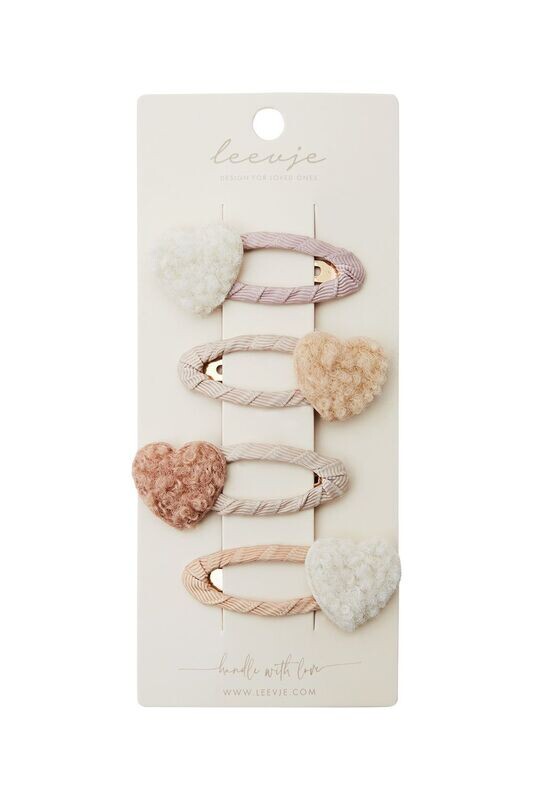 Haarspangen Teddy Heart Summer Clips Haarspangen Teddy Heart Summer Clips