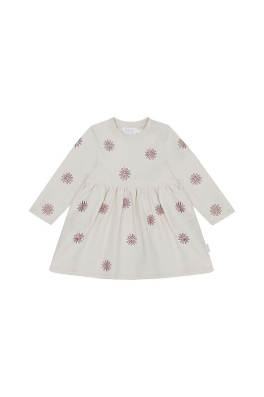Sweatkleid mit Stickerei Field of Daisies beige Sweatkleid mit Stickerei Field of Daisies beige