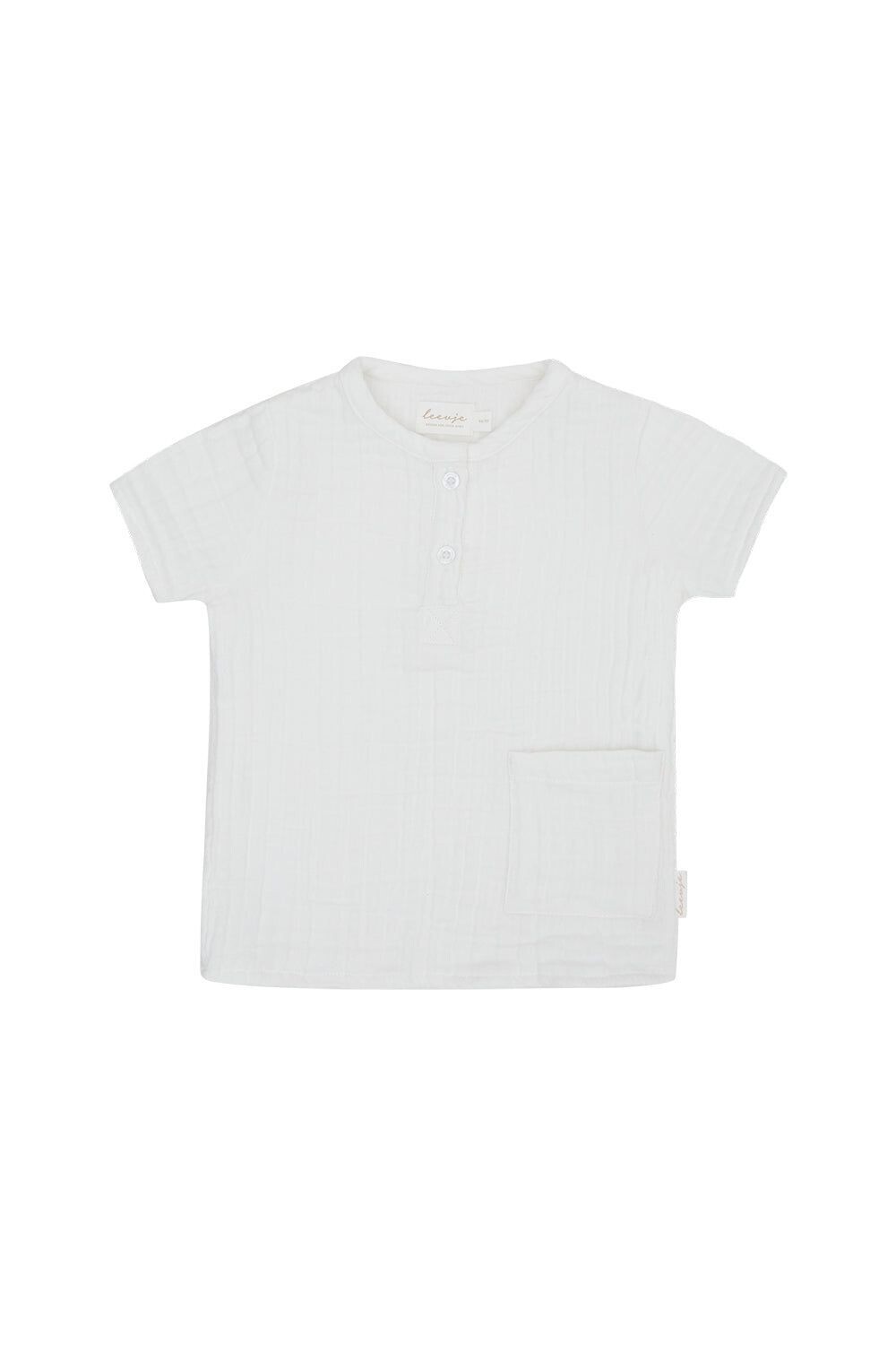 T-Shirt aus Musselin white mit Tasche