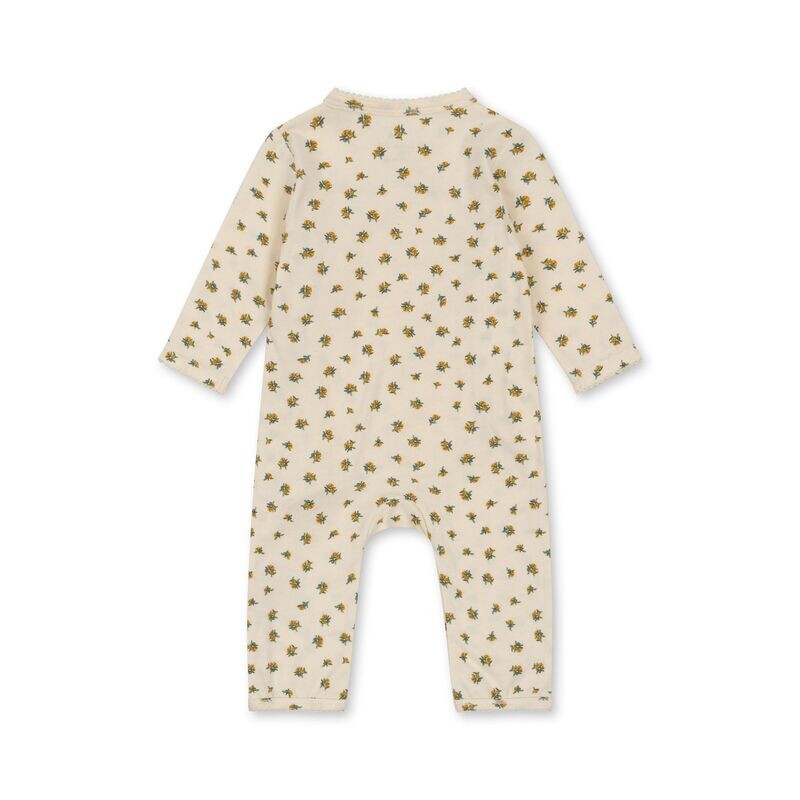 BASIC NEWBORN ONESIE GOTS - Peonia Limone BASIC NEWBORN ONESIE GOTS - Peonia Limone