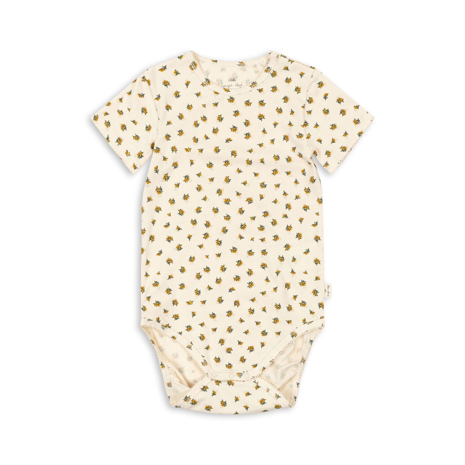 BASIC SS BODY GOTS - Peonia Limone