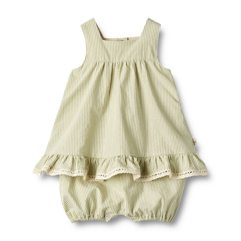 Romper - Dress Suit Harriet - green stripe Romper - Dress Suit Harriet - green stripe