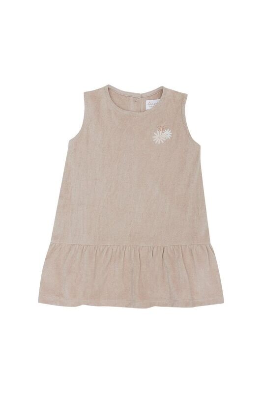 Frottee Kleid 'Flowers' - dusty rose Frottee Kleid 'Flowers' - dusty rose