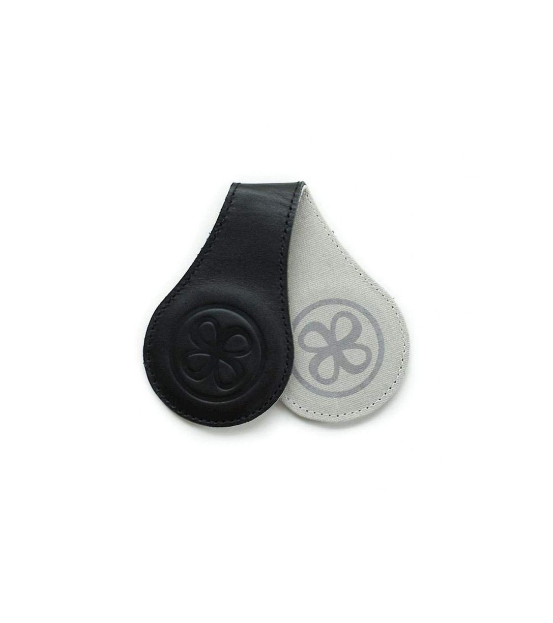 Cloby Magnetclips Leder schwarz - 2er-Set
