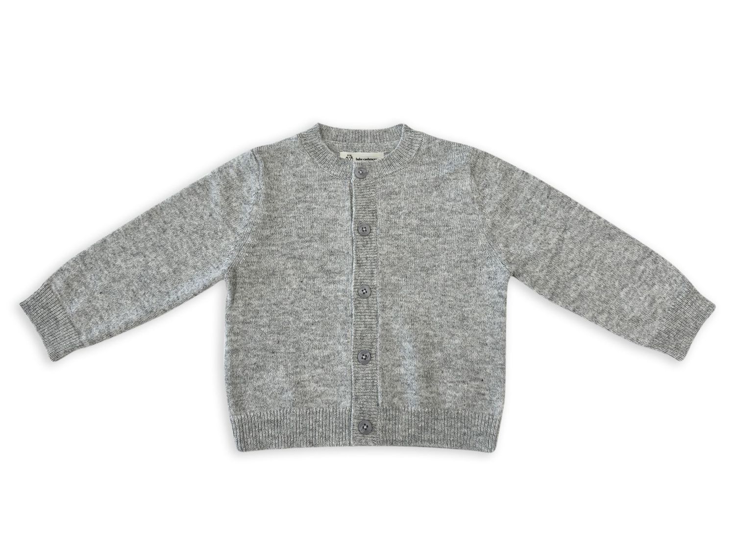 Cashmere Zopfcardigan Carlo - grau