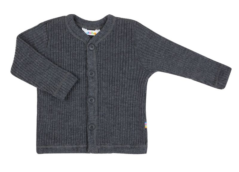 Cardigan Heavy Merinowolle - grau Cardigan Heavy Merinowolle - grau
