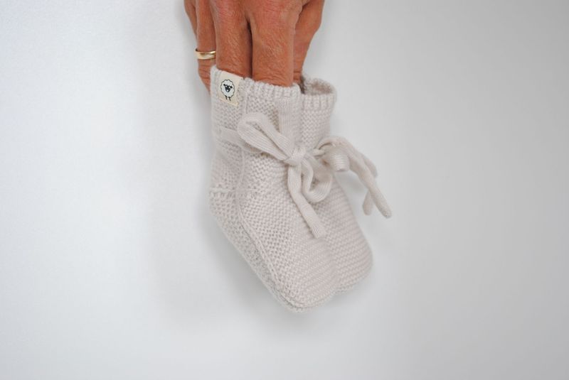 Babyschühchen Toni - camel melange