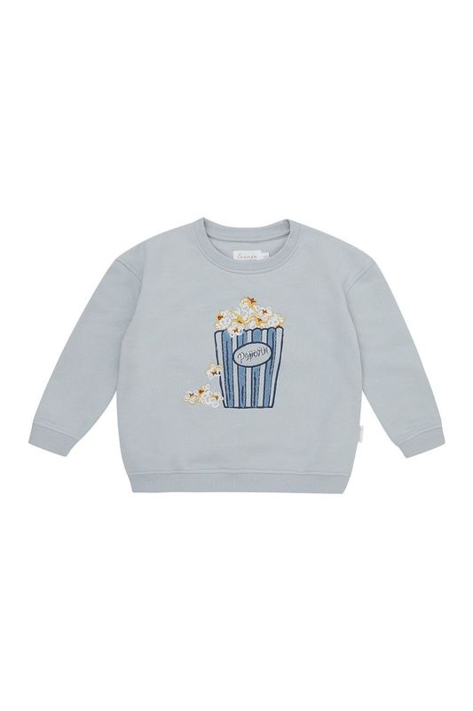 Oversized Sweatshirt 'popcorn light blue' - light blue Oversized Sweatshirt 'popcorn light blue' - light blue