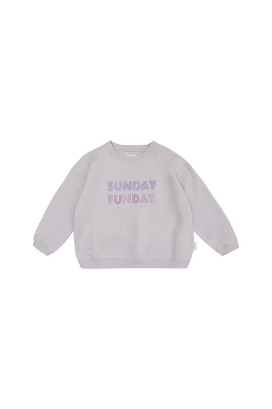 Oversized Sweatshirt 'sunday funday' in lavender - lavender Oversized Sweatshirt 'sunday funday' in lavender - lavender
