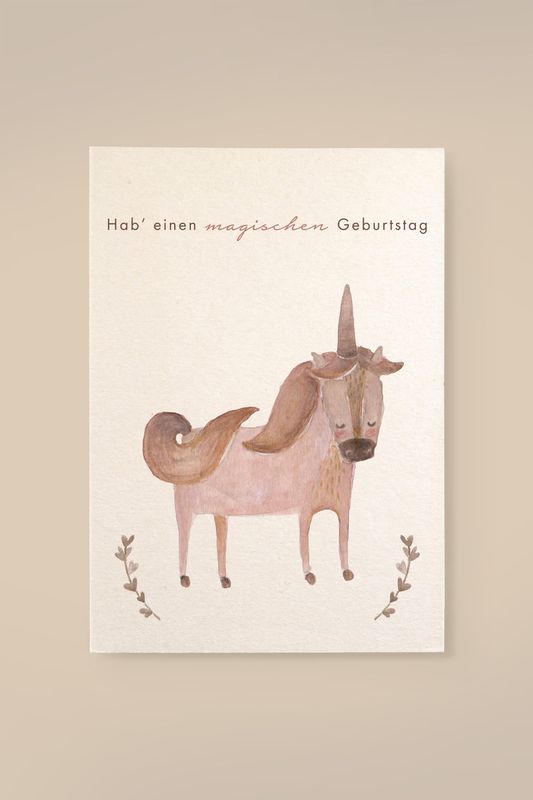 Karte Holzschliff Karte Holzschliff "Magischer Geburtstag"