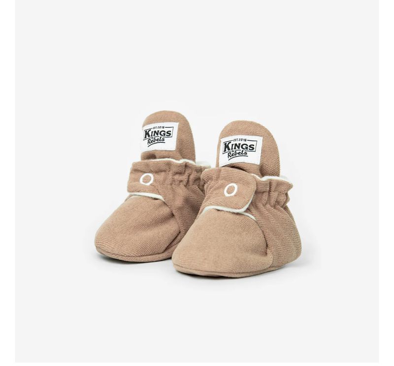Booties Gamuza Classic/Gripper Cafe Booties Gamuza Classic/Gripper Cafe