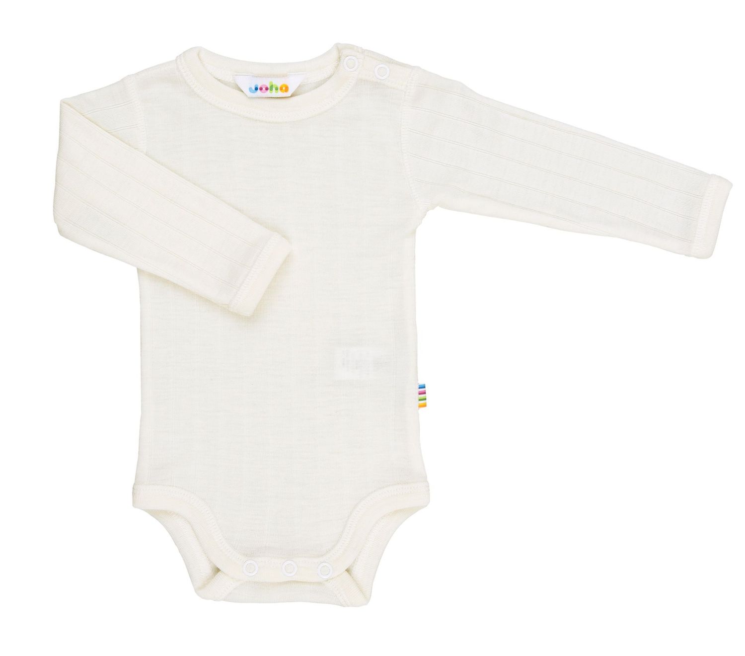 Body langarm Wolle/Seide - off white