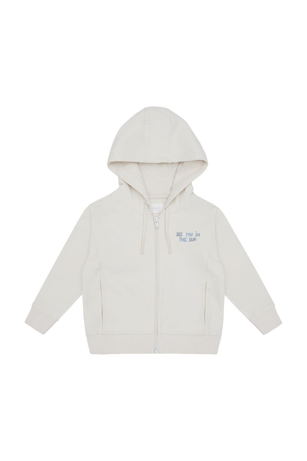 Unisex Sweatjacke see you in the sun - beige