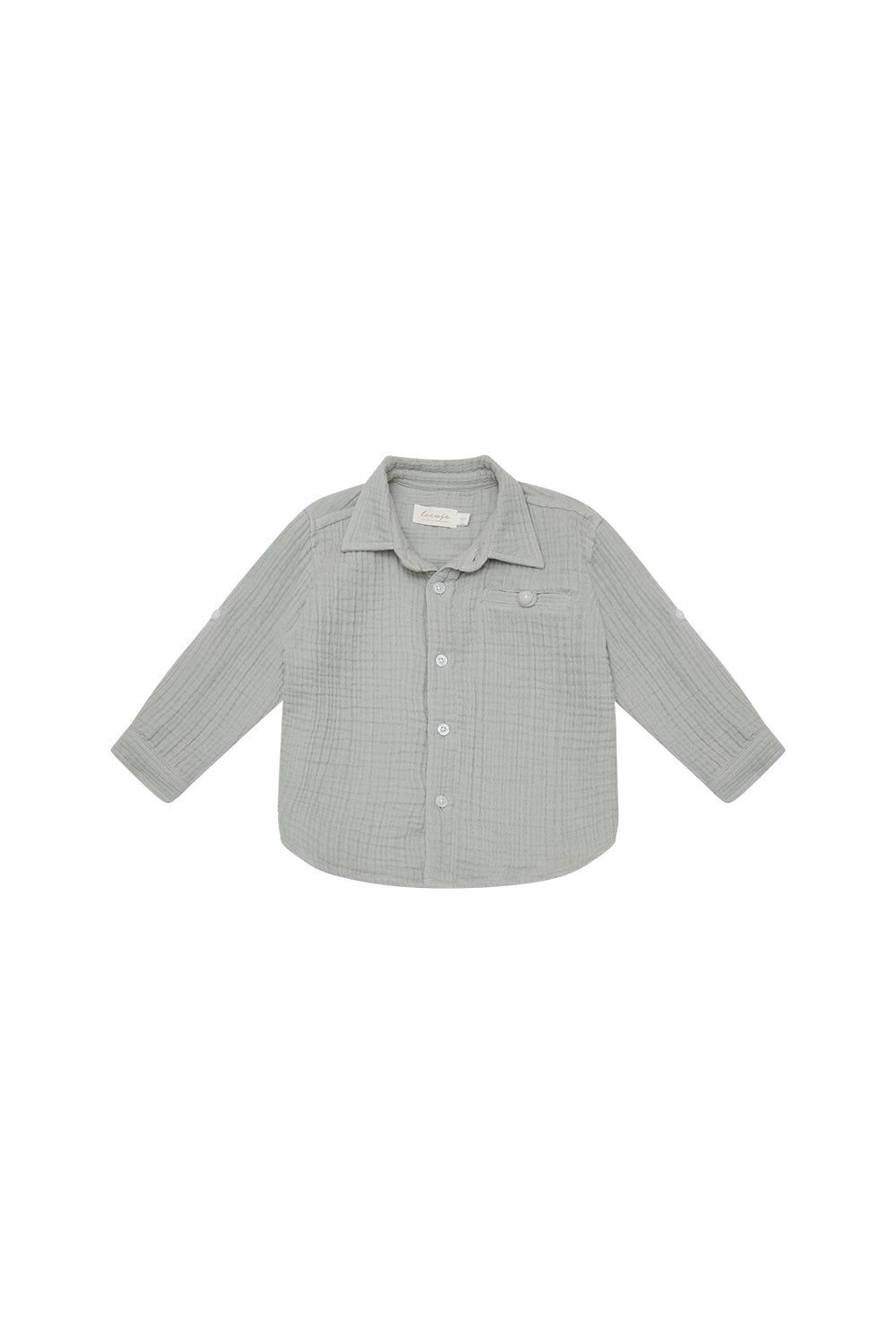 Musselinhemd 'soft green' - soft green