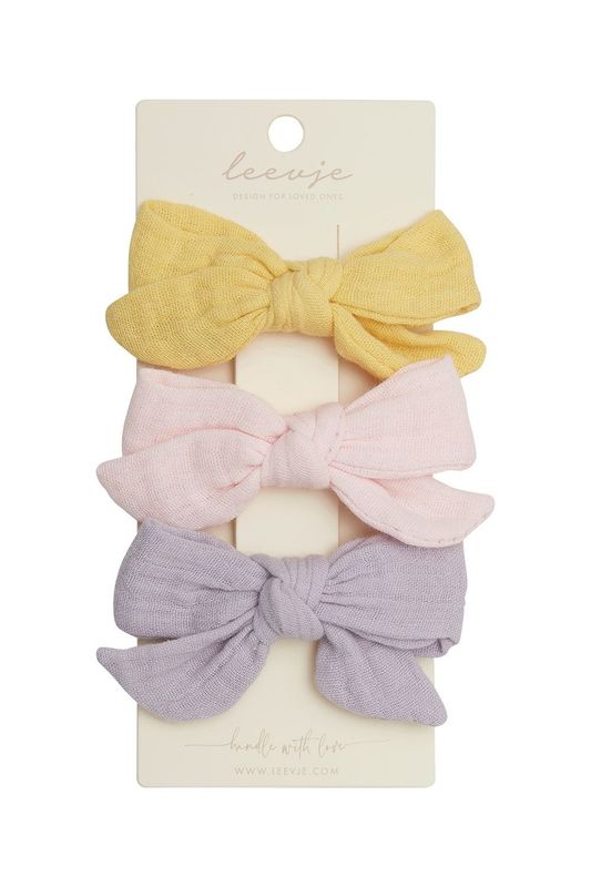 Haarspangen muslin summer bows Haarspangen muslin summer bows