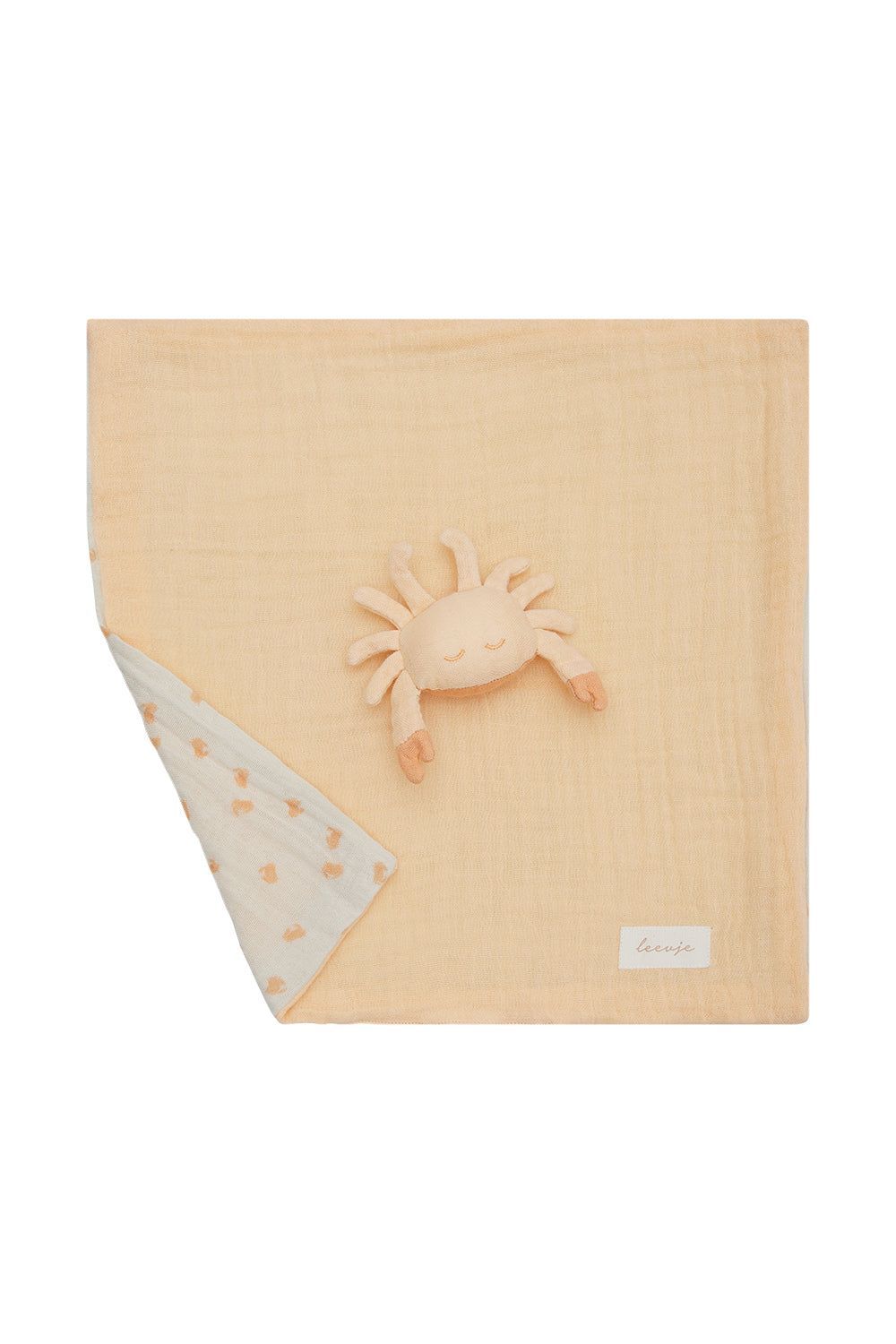 Baby Kuscheltuch aus Musselin - crab