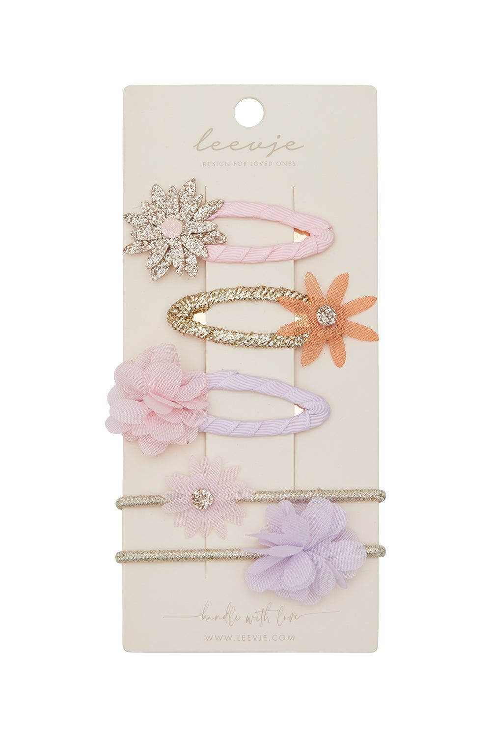 Haarspangen flower power mix