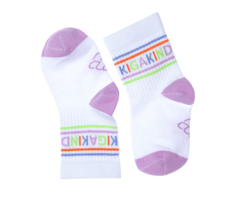 Socken “Kigakind” - violett - 15-20 (1-3 Jahre)