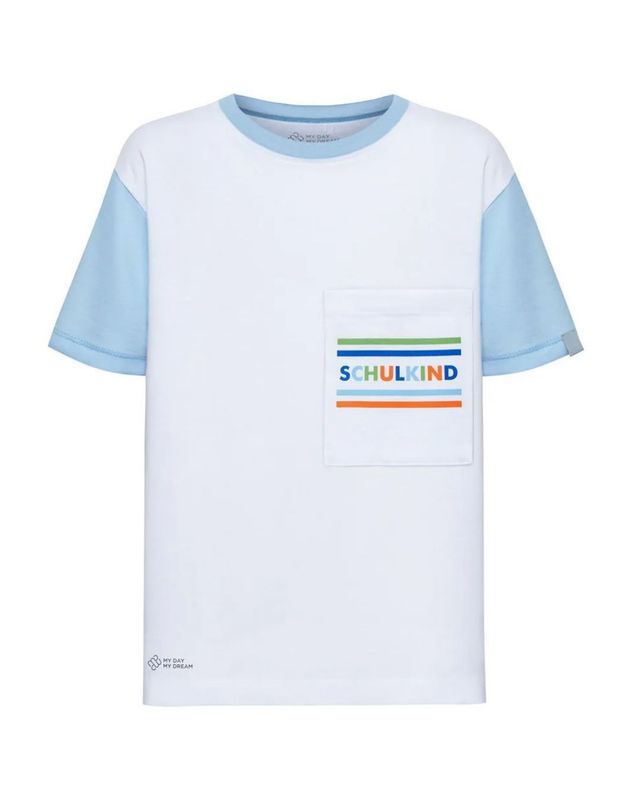 T-Shirt “Schulkind” - blau - 110/116 (5-6 Jahre) T-Shirt “Schulkind” - blau - 110/116 (5-6 Jahre)