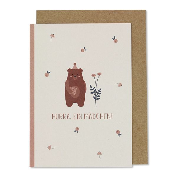 Klappkarte “Hurra, ein Mädchen” Klappkarte “Hurra, ein Mädchen”