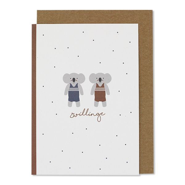 Klappkarte “Zwillinge”