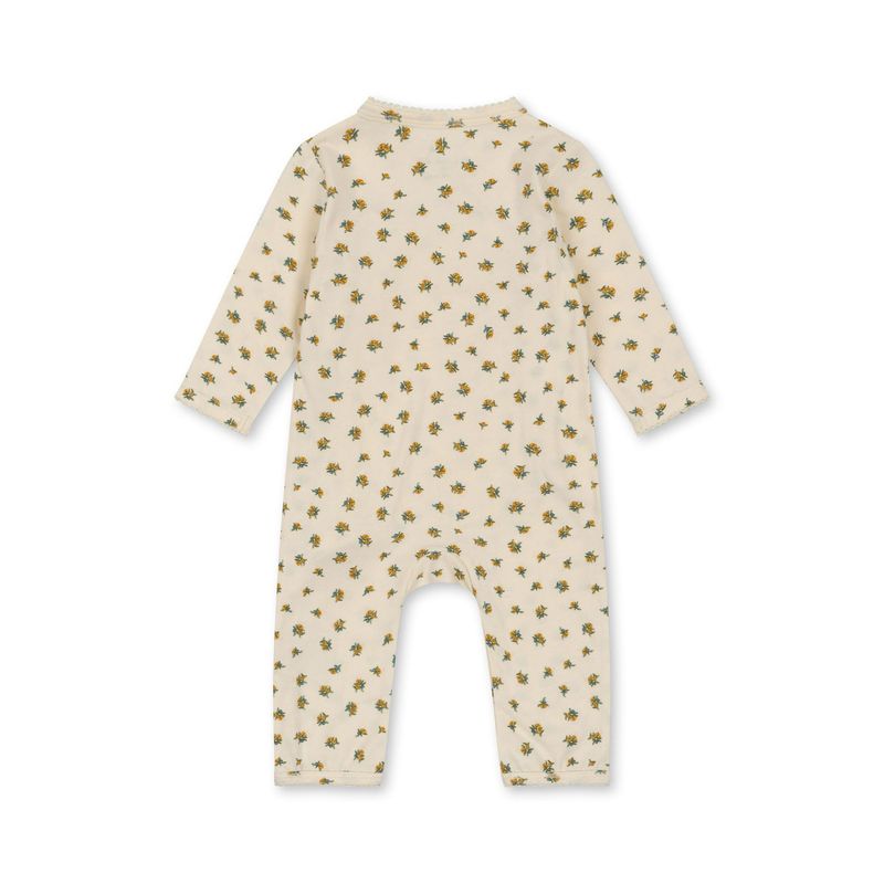 BASIC NEWBORN ONESIE GOTS - Peonia Limone BASIC NEWBORN ONESIE GOTS - Peonia Limone