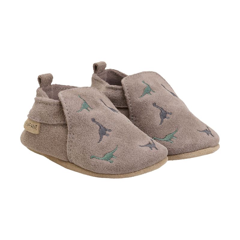 Leder-Schühchen Dino