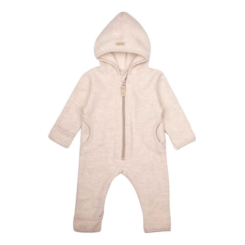 Overall Fleece Baumwolle / Merinowolle GOTS - Woll weiß Overall Fleece Baumwolle / Merinowolle GOTS - Woll weiß