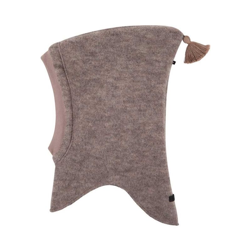 Schlupf-Mütze Merinowolle GOTS - stein-grau