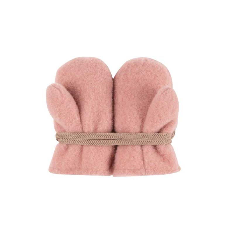 Fäustlinge Fleece  Merinowolle GOTS - dusty rose