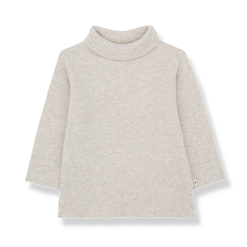 Rollkragen-Lanarmshirt Aritz - rice