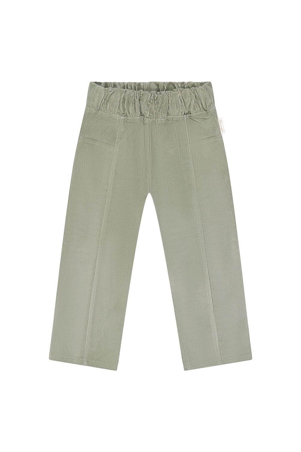 Unisex Cordhose mit Ziernähten - green