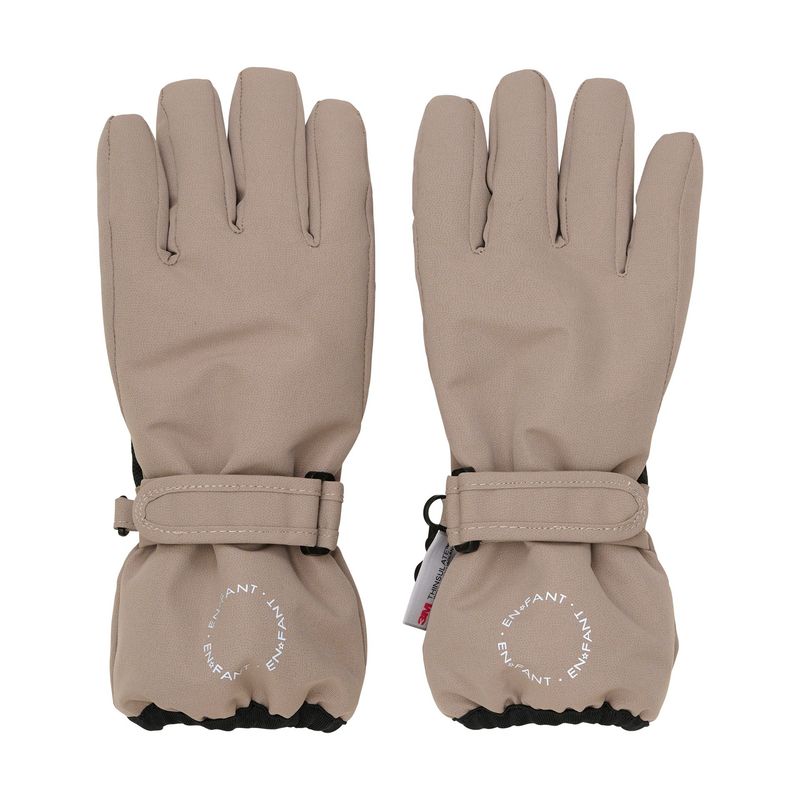 Handschuhe Wasserdicht mit Zipper - beige