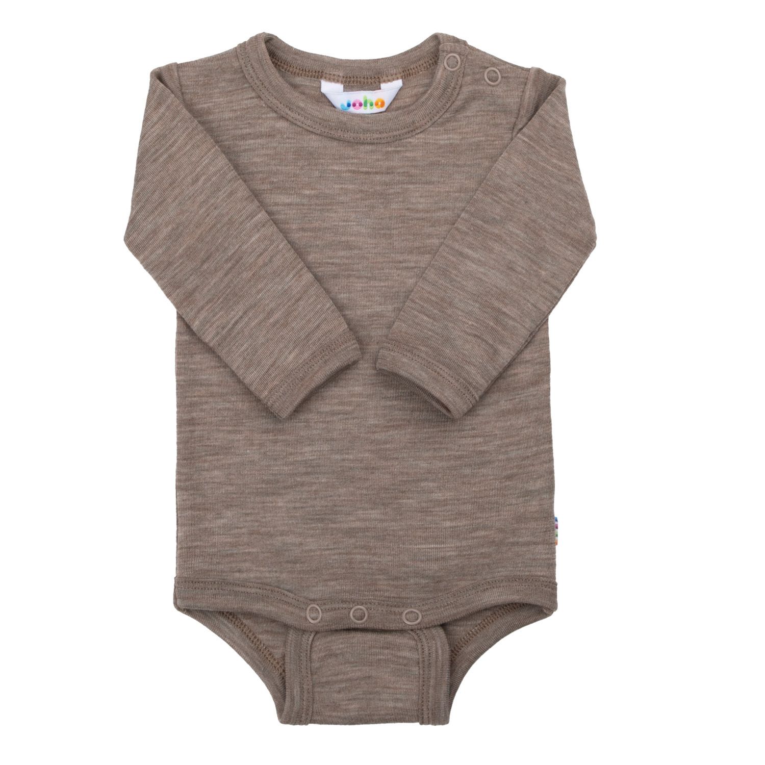 Body langarm Wolle/Seide - beige mel.