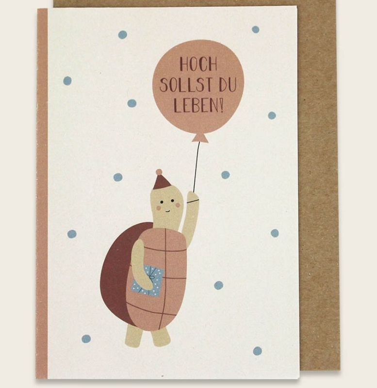 Klappkarte “Hoch sollst du leben”