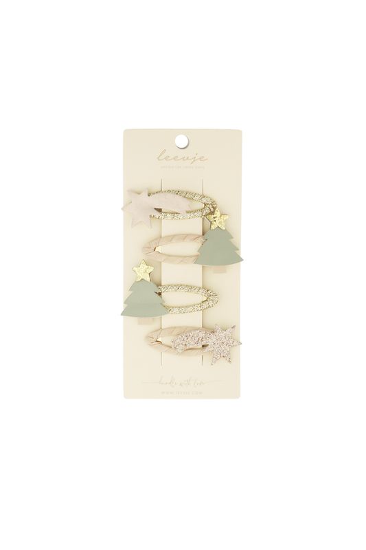 Haarspangen “Christmas Tree Clips”