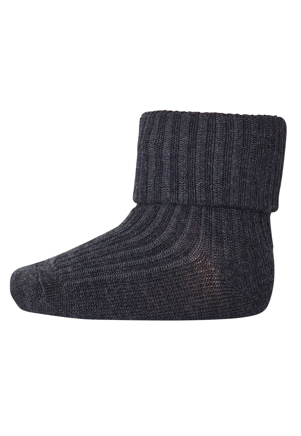 Socken - Wool Rib Baby MP Denmark - dark grey 497
