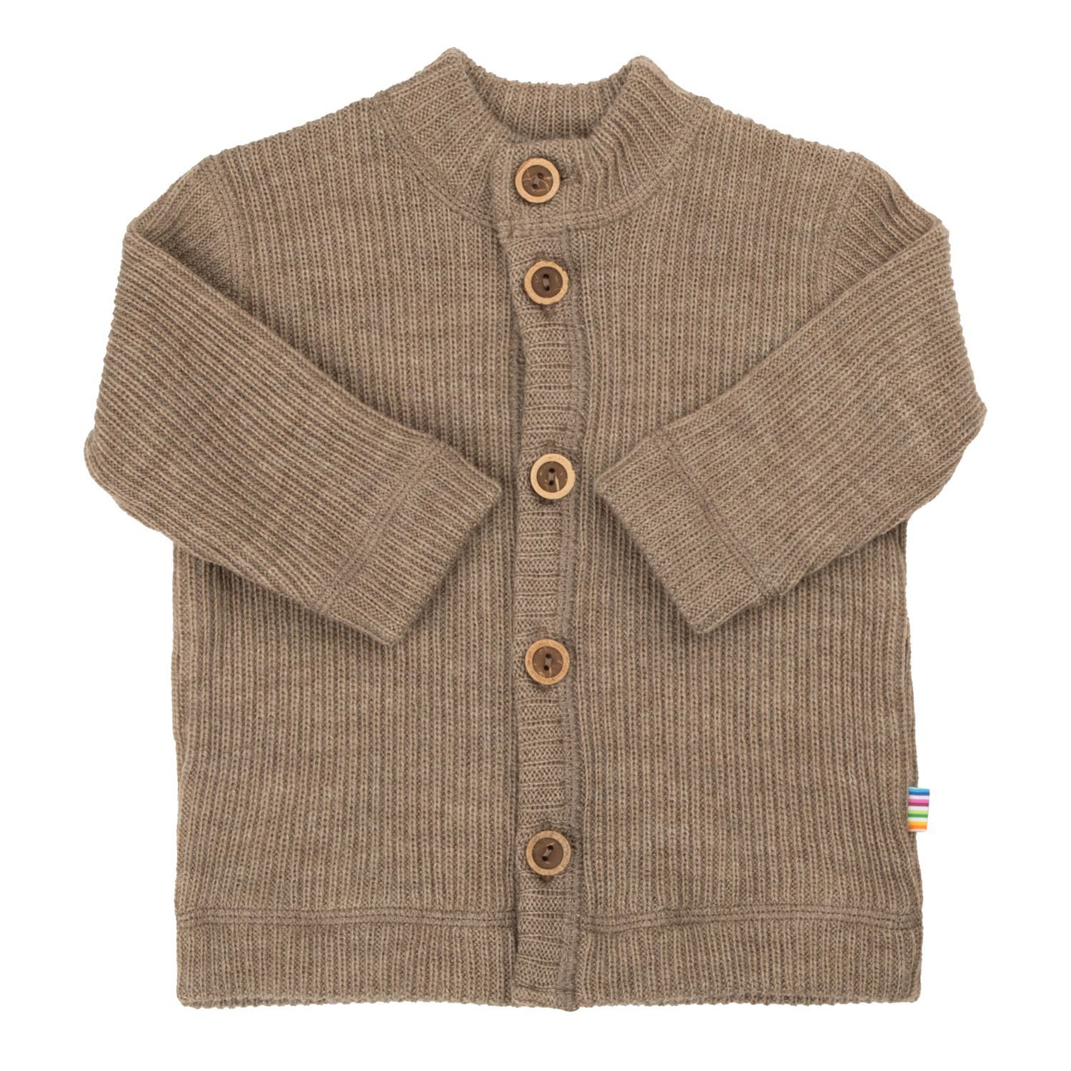 Cardigan Merinowolle - beige Mel.