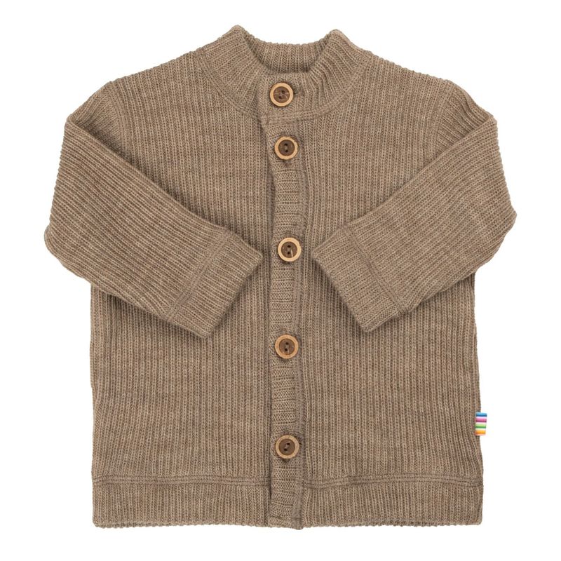 Cardigan Merinowolle - beige Mel.
