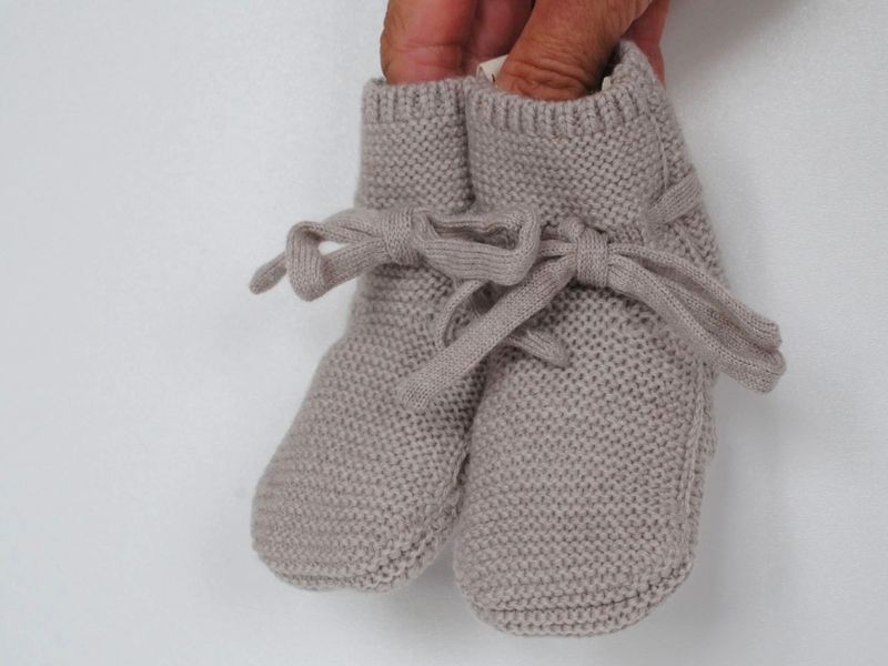 Babyschühchen Toni - camel melange