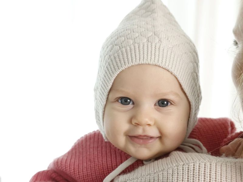 Babymütze - creme 0-1 Jahr