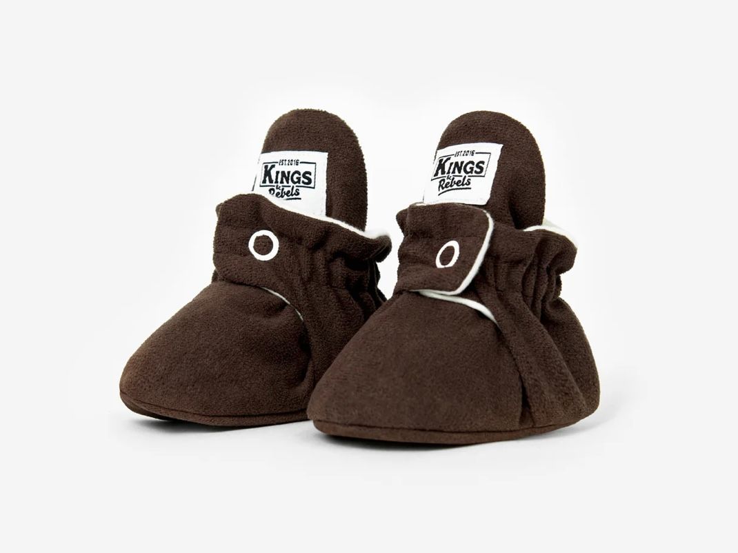 Booties Gamuza Classic/Gripper Chocolate