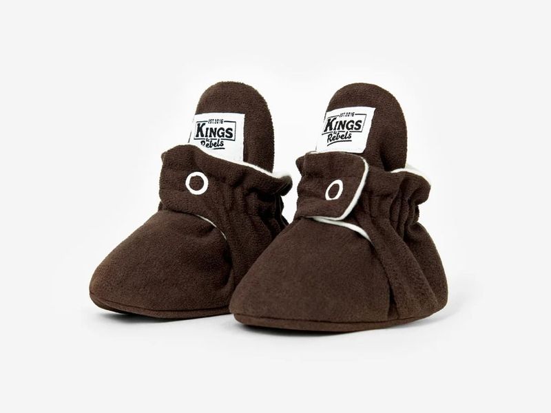 Booties Gamuza Classic/Gripper Chocolate Booties Gamuza Classic/Gripper Chocolate