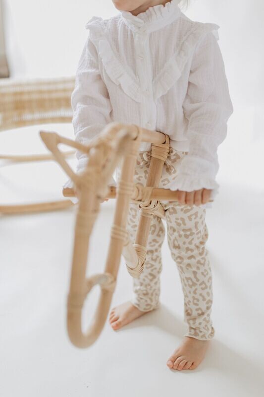 LEEVJE Leggings Leo mit Schleife