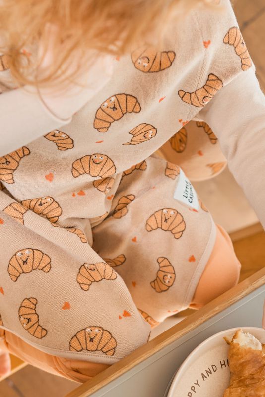 Lätzchen Boo Frottee Waterproof - croissant