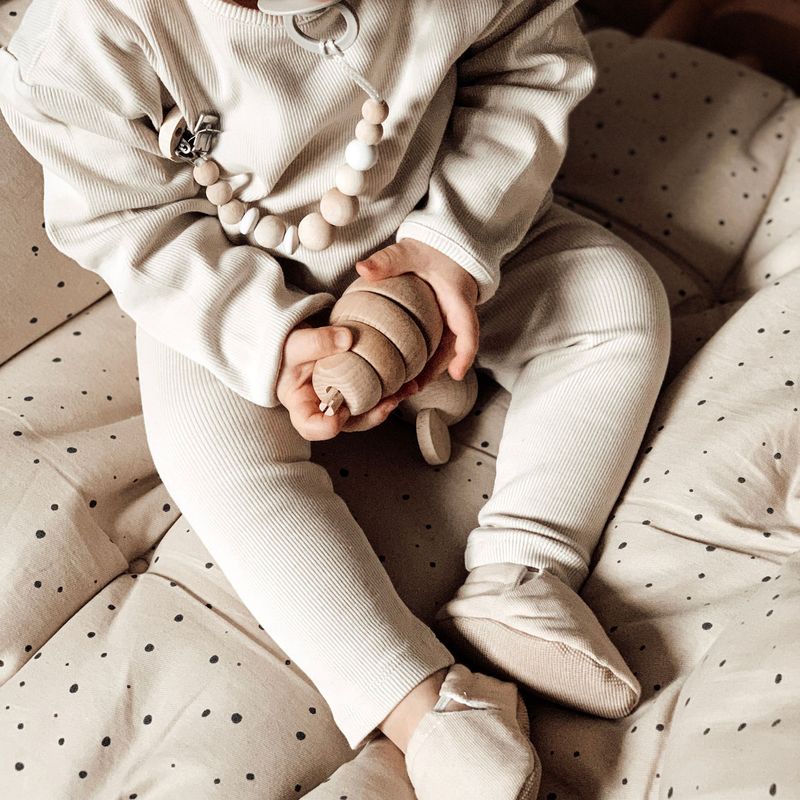 COSY ROOTS Rib Leggings - Sand