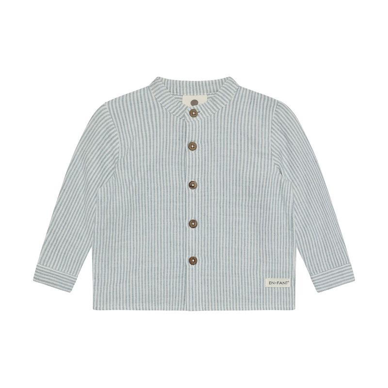 EN FANT Langarmhemd Muslin Stripe - citadel