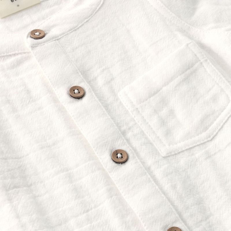 EN FANT Kurzarmbody Shirt - egret