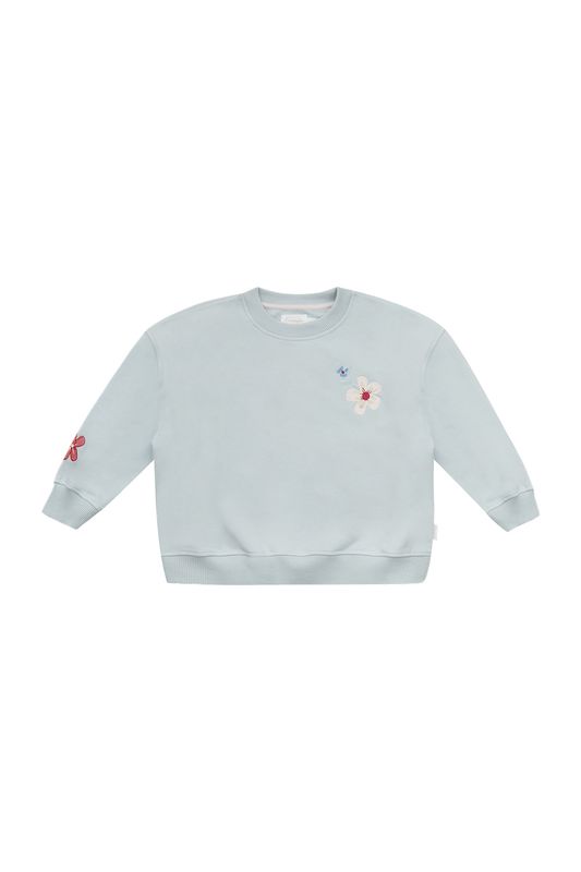 LEEVJE Oversized Sweatshirt - flowers